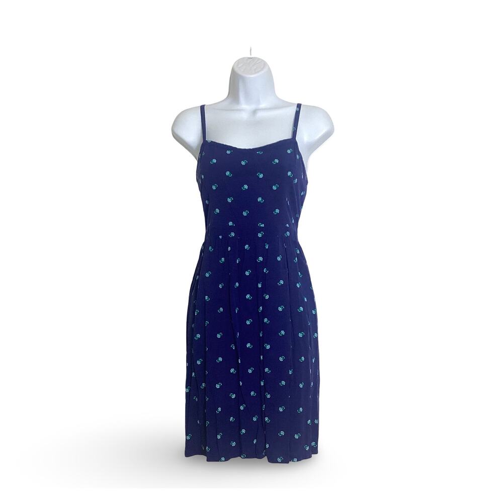 Old Navy Navy Blue Floral Mini Dress